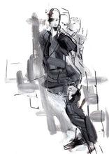 Load image into Gallery viewer, COLLECT CALL - 16 prints of fashion drawings in collaboration with SHOWstudio - Petra Lunenburg Illustration