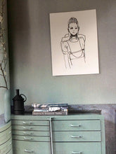 Load image into Gallery viewer, LARGE FOLKLORIC- HAND PRINTED SILKSCREEN - Petra Lunenburg Illustration
