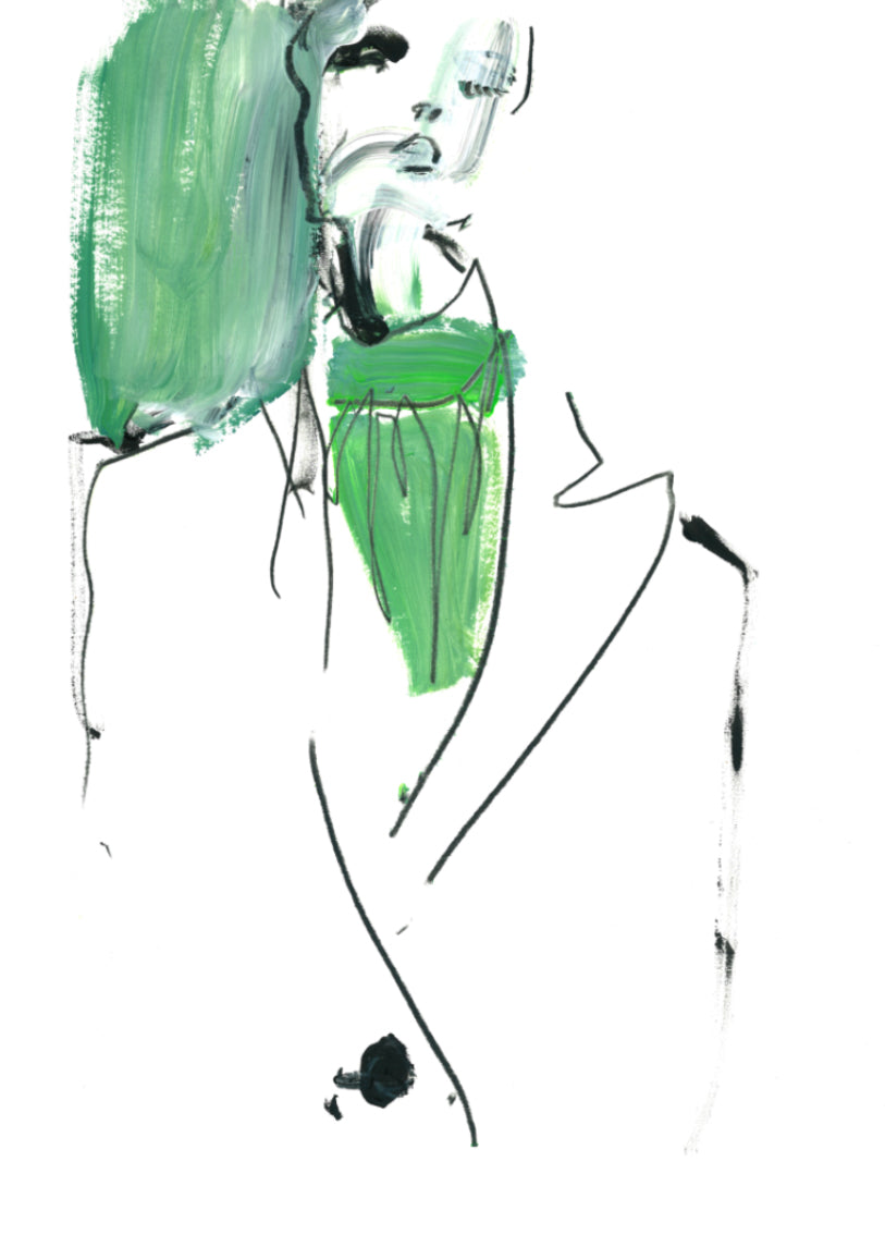 FASHION ILLUSTRATIONS set of six limited edition prints 30
