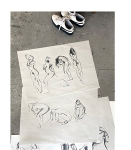 Modeltekenen- Bundel van 10 lessen / Life drawing - pack of 10 lessons - Petra Lunenburg Illustration