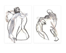 Load image into Gallery viewer, DANCE 01 &amp; DANCE 02 - A set of two drawings on A3 heavy paper
