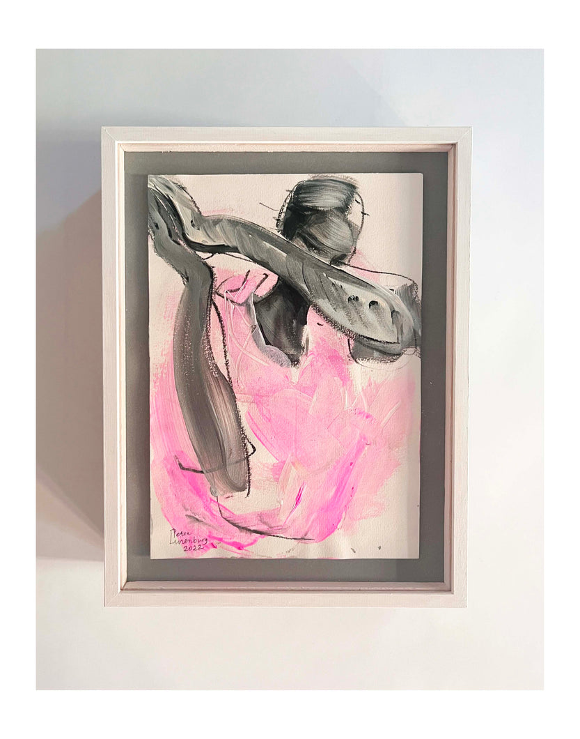Pink! _framed - Petra Lunenburg Illustration