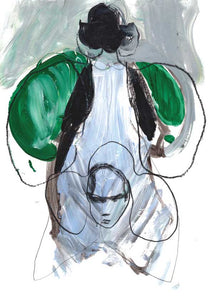 COLLECT CALL - 16 prints of fashion drawings in collaboration with SHOWstudio - Petra Lunenburg Illustration