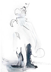 COLLECT CALL - 16 prints of fashion drawings in collaboration with SHOWstudio - Petra Lunenburg Illustration