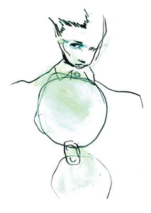 COLLECT CALL - 16 prints of fashion drawings in collaboration with SHOWstudio - Petra Lunenburg Illustration