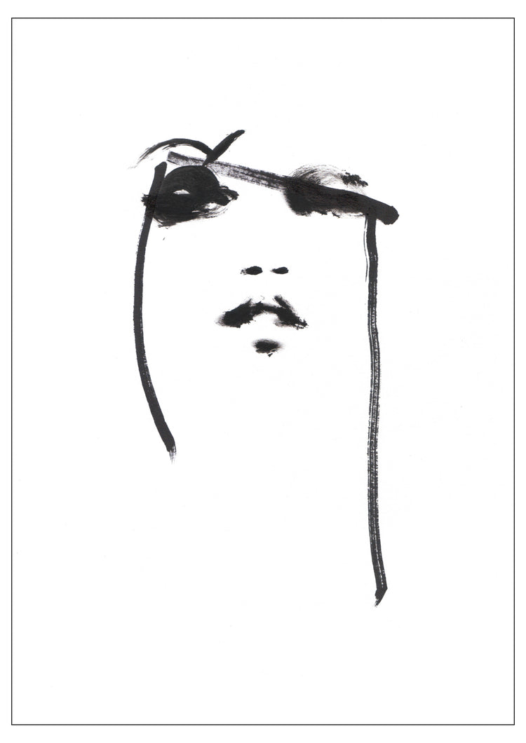 LINE FACE print 30 cm x 40 cm - Petra Lunenburg Illustration