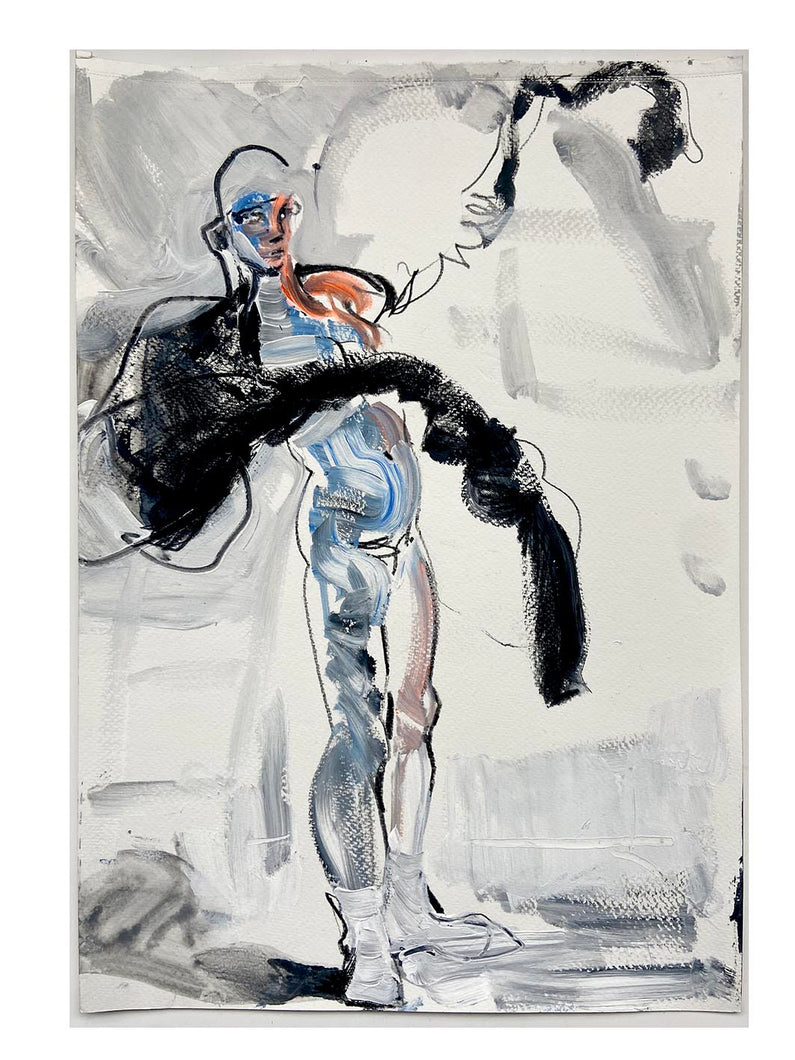 NAKED SLEEVES Self-portrait - Petra Lunenburg Illustration