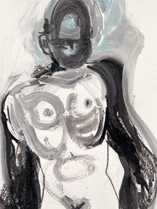 NAKED SLEEVES Blue - Petra Lunenburg Illustration