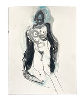 Load image into Gallery viewer, NAKED SLEEVES Blue - Petra Lunenburg Illustration
