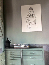 Load image into Gallery viewer, LARGE FOLKLORIC- HAND PRINTED SILKSCREEN - Petra Lunenburg Illustration
