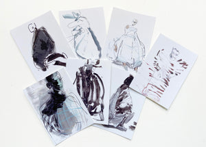 Postcard set ' SEPTáSIX' Seven Postcards - Petra Lunenburg Illustration