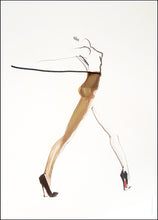 Load image into Gallery viewer, TIGHTS &amp; HEELS- WOLFORD &amp; LOUBOUTIN - Petra Lunenburg Illustration

