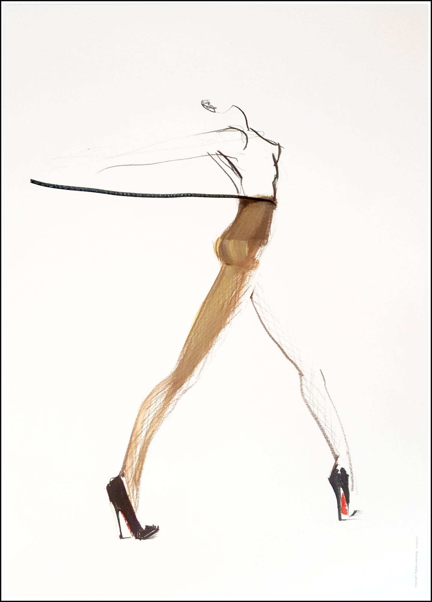 TIGHTS & HEELS- WOLFORD & LOUBOUTIN - Petra Lunenburg Illustration