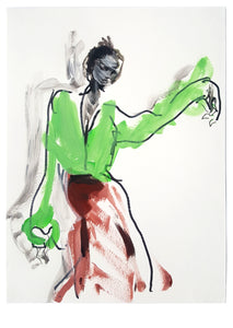 VICTORIA BECAME APPLE GREEN 01. - Petra Lunenburg Illustration