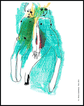 Load image into Gallery viewer, ART CARDS - HAZY DOLLS - Petra Lunenburg Illustration
